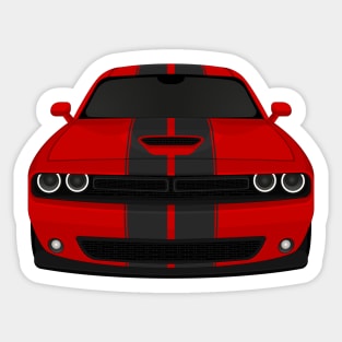 Challenger Red + Stripes Sticker